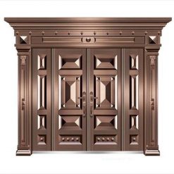 Cửa chính của biệt thự liền kề thép 4 cánh đẹp MB107