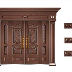 Cửa chính của biệt thự liền kề thép 4 cánh cao cấp MB107